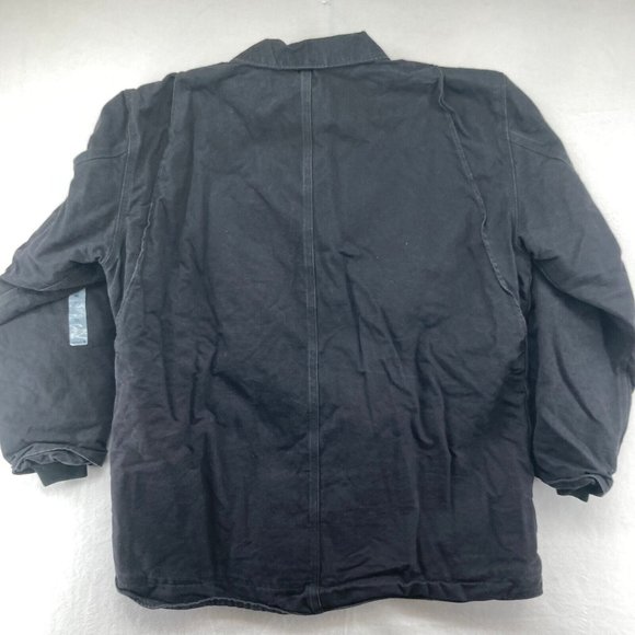 Carhartt Men's Black Sherpa Lined Zip-Up Jacket C61-BLK Size XL Tall NWT - Picture 7 of 10
